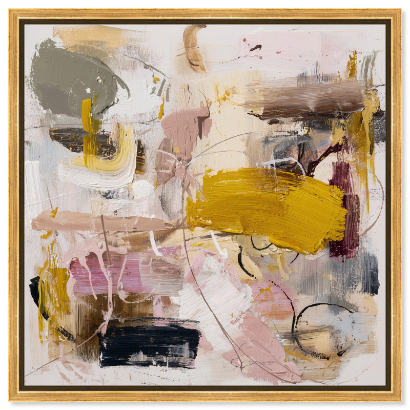 «Expressive Canvas I», reproduction d'art sur toile par Art Remedy, cadre doré, 40 x 40, H 41 po x l 41 po, Cadre doré