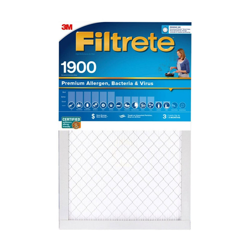 3M Air Filter, 20" H x 16" W x 1" D