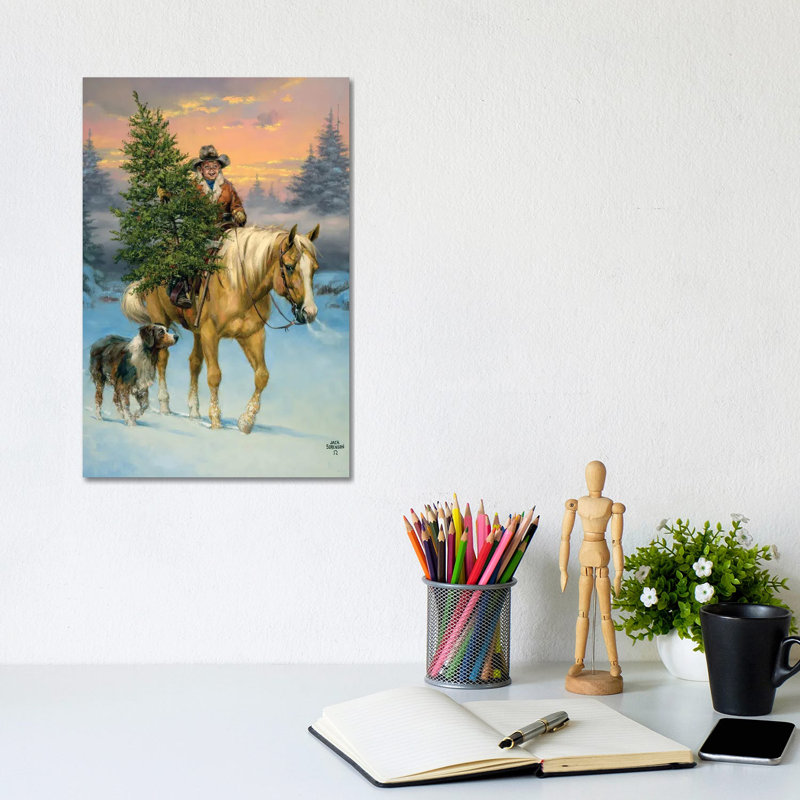 The Family Tree by Jack Sorenson - Wrapped Canvas Painting, 30.48cm H x 20.32cm W x 1.91cm D