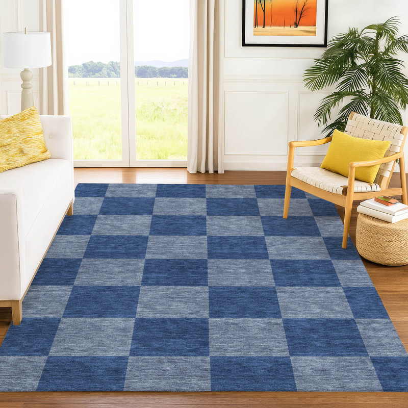 Machine Washable Indoor/Outdoor Buster ACN2345 Geometric Rug, Rectangle 5' x 7'6"