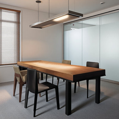 Thickened solid wood tabletop rectangular meeting