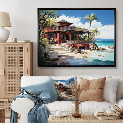 Caraibe Tropical Retreat III, reproduction d'art sur toile