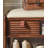Modern minimalist solid wood shoe changing stool