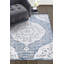 Tapis blanc/bleu zone oriental Karmane-1788603107