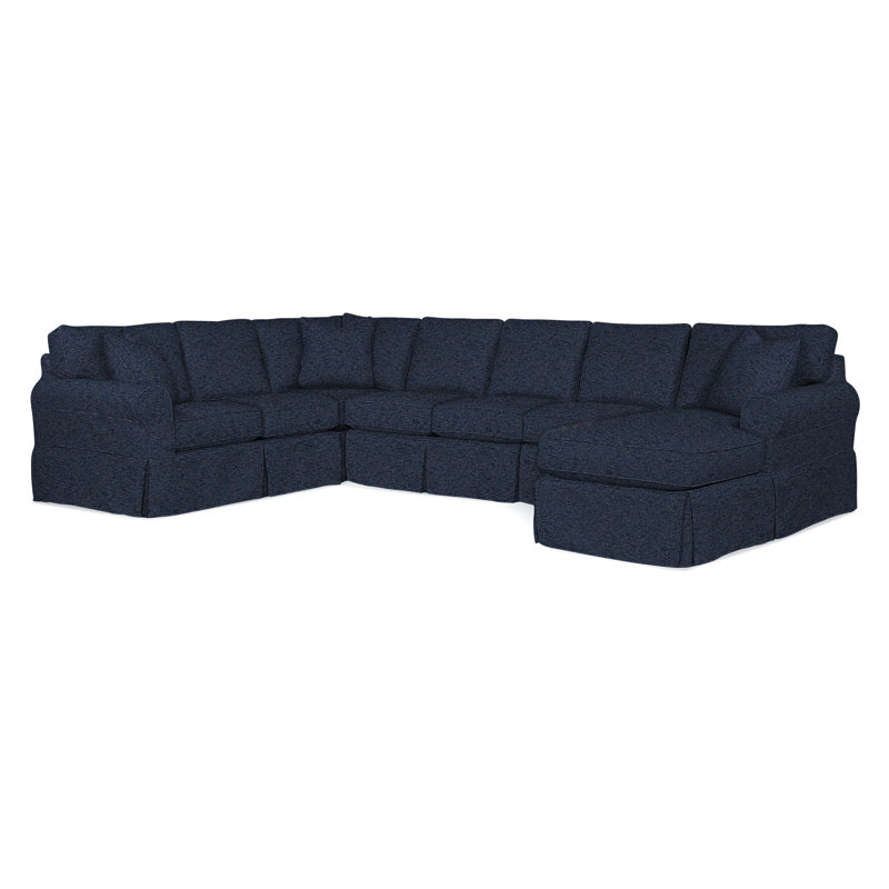 Bedford Chaise Sectional, Left Hand Facing, Basic Navy; 0317-61