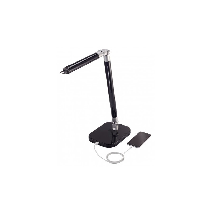 Wylie Metal USB Desk Lamp, Black