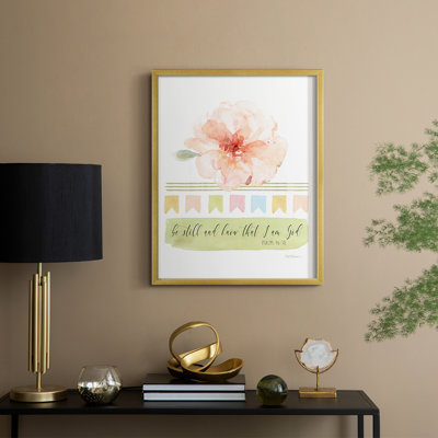 Be Still Framed Print - Solid Wood