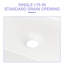 Lavabo de salle de bain rectangulaire en céramique blanche 19 "X15"-123626441