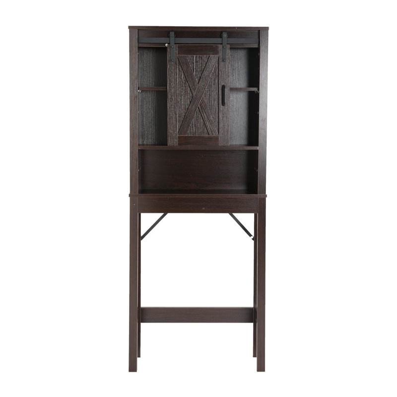 Armoire de salle de bain murale l 21,7 po x H 27,6 po x P 7,8 po Mickalla, Brun