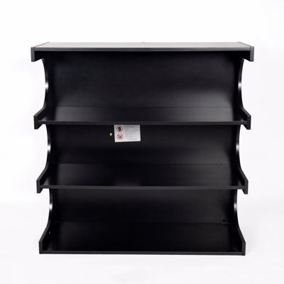 Multifonctionnel bibliothèque à 4 niveaux avec table basse et table basse pour le salon, la chambre à coucher, la salle à manger et le vestibule