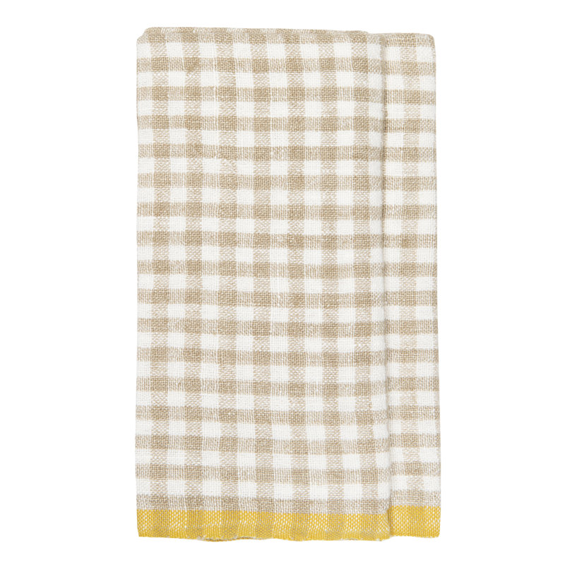 Dish Cloth Kitchen Towel, Natural/Dijon
