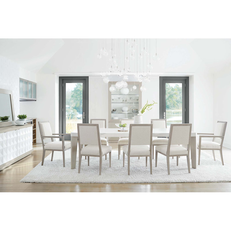 Cream and Gray Handcrafted Upholstered Armchair