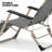Outdoor Folding Lounge Chairs Recliner, Foldable Reclining Chair with Adjustable Backrest & Footrest-91677058