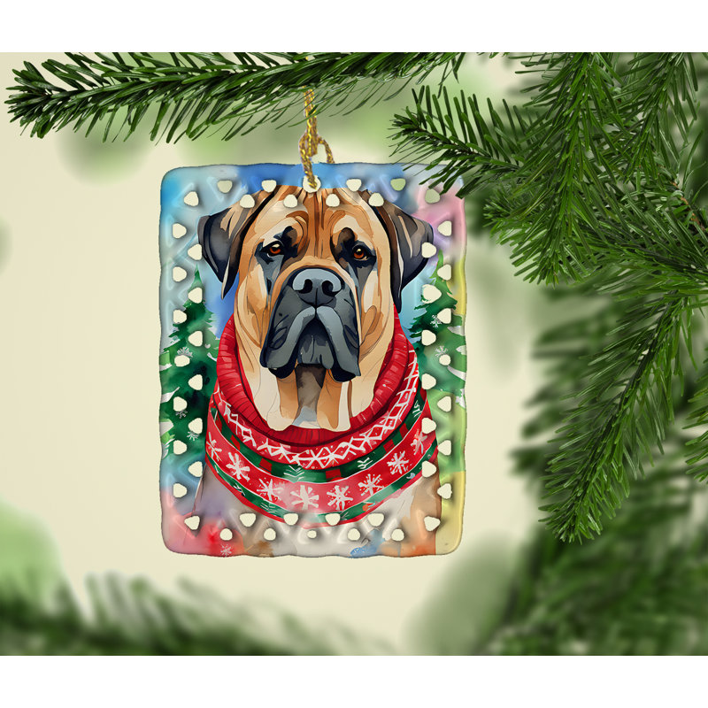 Ornement en porcelaine Mastiff, Mastiff 3522