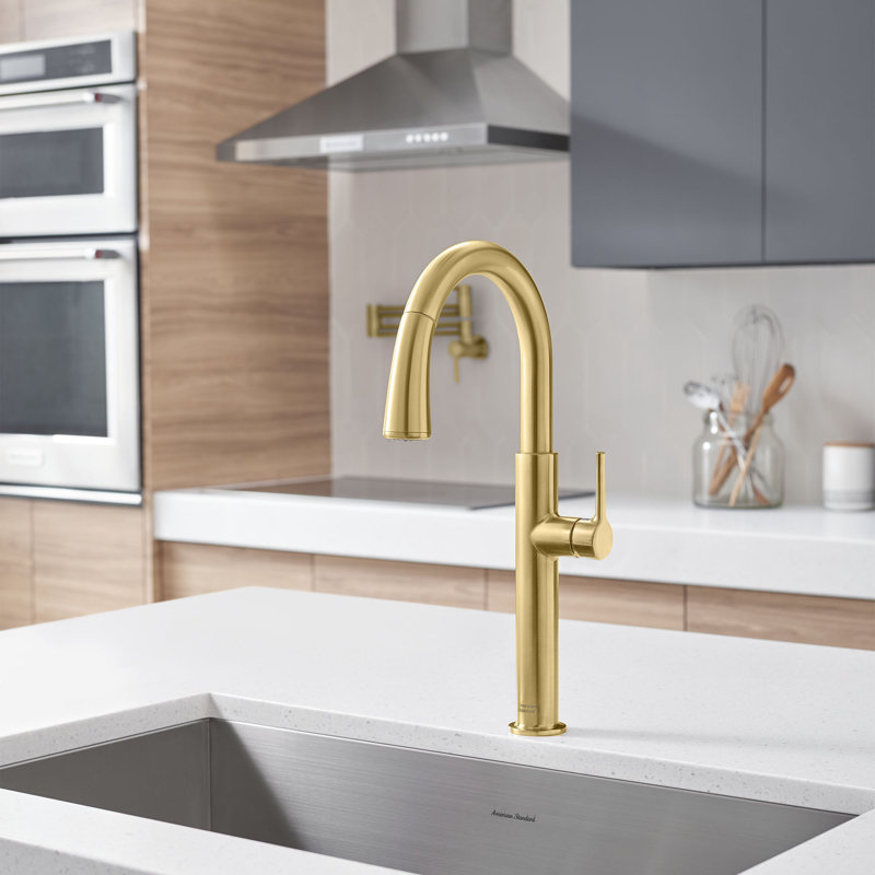 American Standard Delancey Pull Down Kitchen Faucet, Chrome