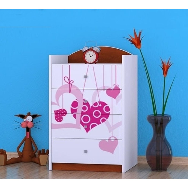 Nolasco Kids 4 - Drawer Chest, Brown