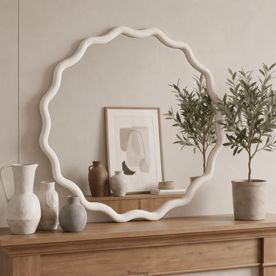 Miroir mural 24 po Wavy-Round
