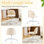 Petit fauteuil de bureau ergonomique en molleton Modern Teddy