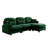 Modular Sectional L Shaped Couch With Ottoman, Premium Chenille Fabric,Tufted Cushion Backrest Design,Ergonomic Design  Easy Install,Fits Bedrooms, Living Rooms Reading Nooks-700772796-700772775