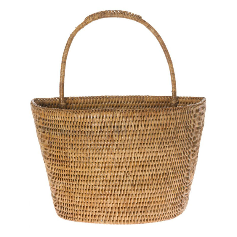 Panier mural Everard Kouboo, H 15,5 po x l 13 po x p 8 po, Brun miel