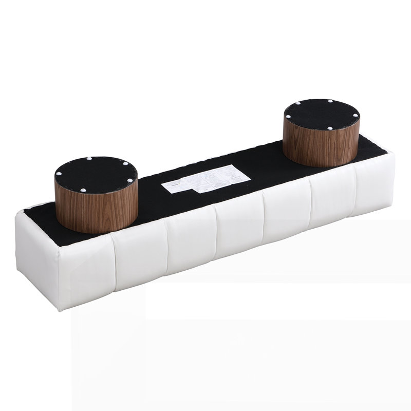 Banc de salle à manger rembourré, Beige