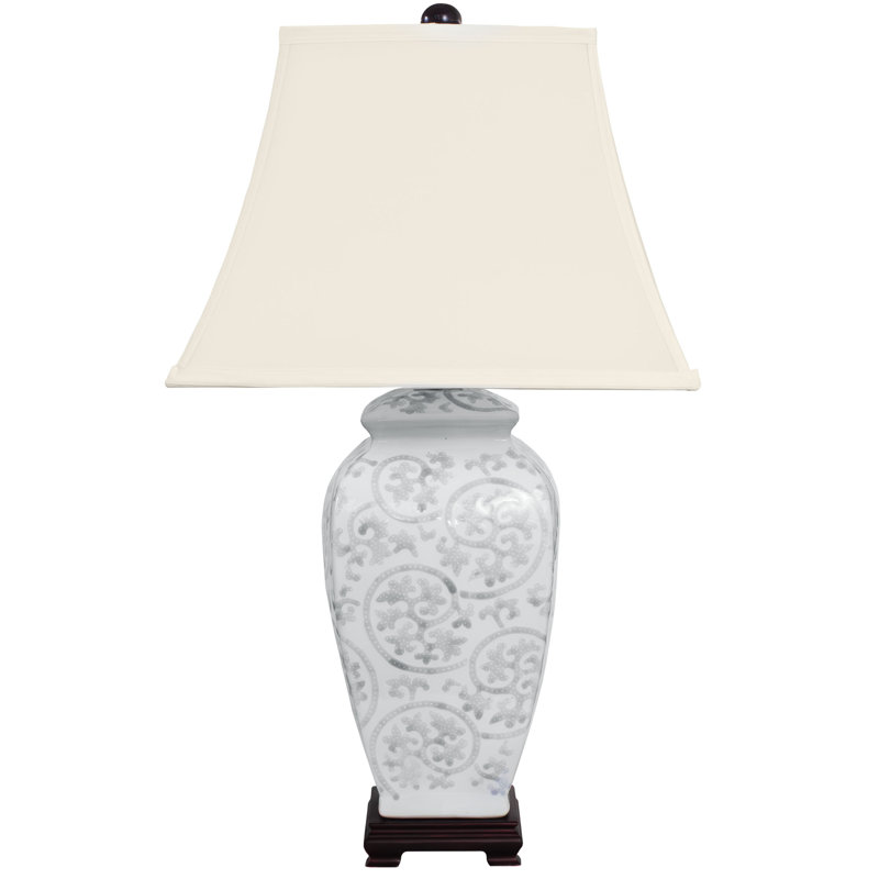 Lampe en porcelaine Ivory Vines
