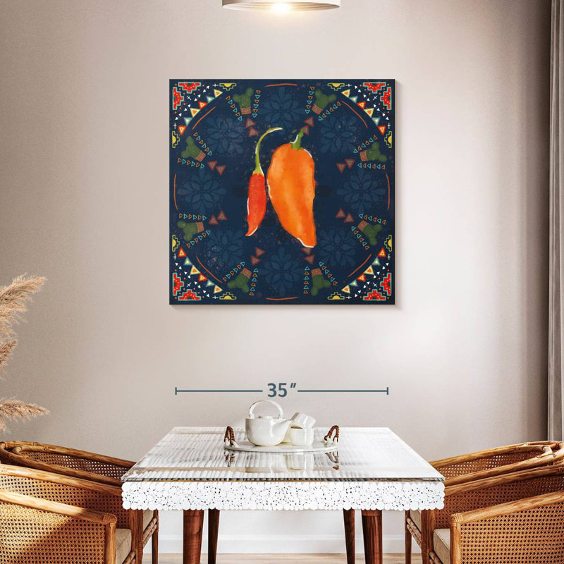 Yarlin Tex Mex Fiesta VI Dark, 36" H x 36" W