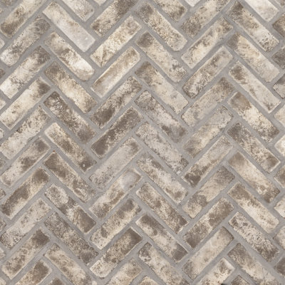 MSI 12 in. x 15 in. Natural Textured Clay Brick Mosaic Floor and Wall Tile