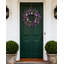 Couronne de lavande artificielle pour porte d'entrée - 20 po printemps fleurs sauvages - décoration maison et porche - décorations mauves