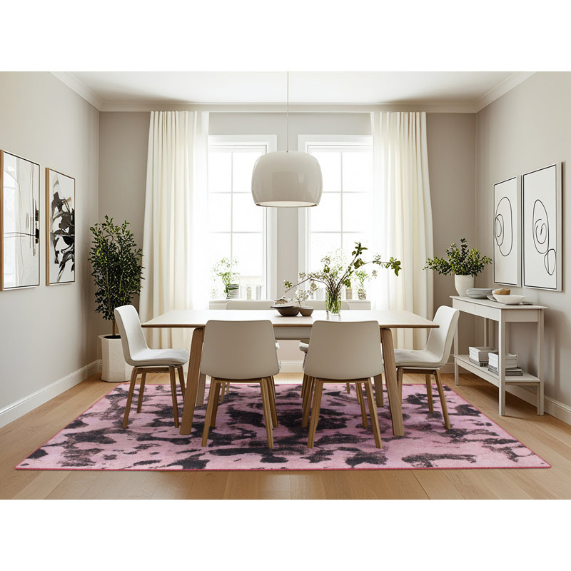 Abstract Indoor Rug, Rectangle 7' x 10'