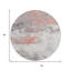 Tapis extérieur rond 8 po Coral and Gray