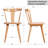 Brannagh 19.3" Wide Modern Scandinavian Solid Wood Dining Chair Y-Shaped Backrest-1083359573
