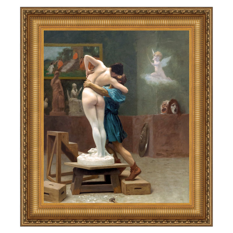 "Pygmagon and Galatea" par Jean-Leon Gerome sur toile, H 43,25 po x l 38,25 po