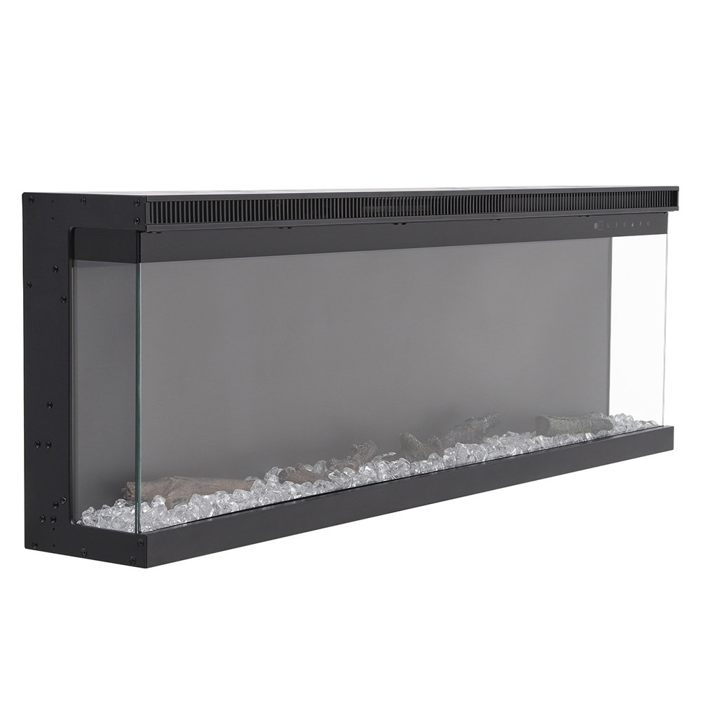 Metro Lane Black Electric Fireplace with 5120 BTU