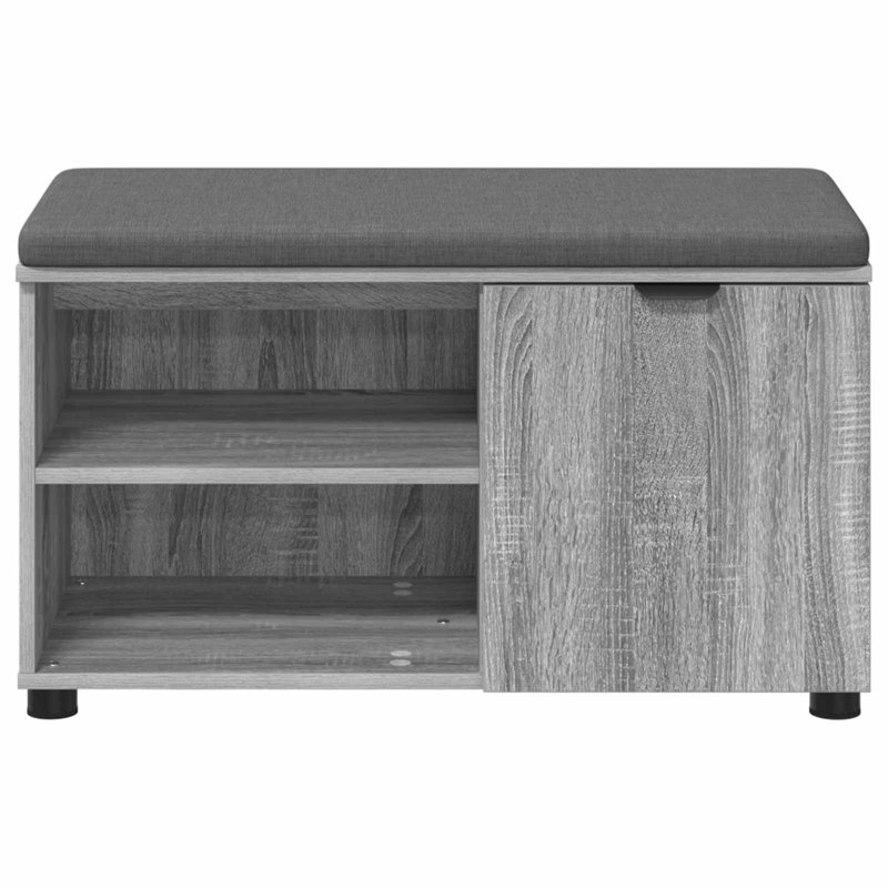 Storage Bench, 46cm H x 80cm W x 38cm D, Grey Sonoma