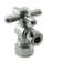 Turn Angle Stop with Copper Pipe Inlet and Compression Outlet with Lever Handle