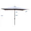 Parasol d'extérieur à DEL solaire 10 x 6,5T avec manivelle et bouton poussoir inclinable pour la cour-125299949
