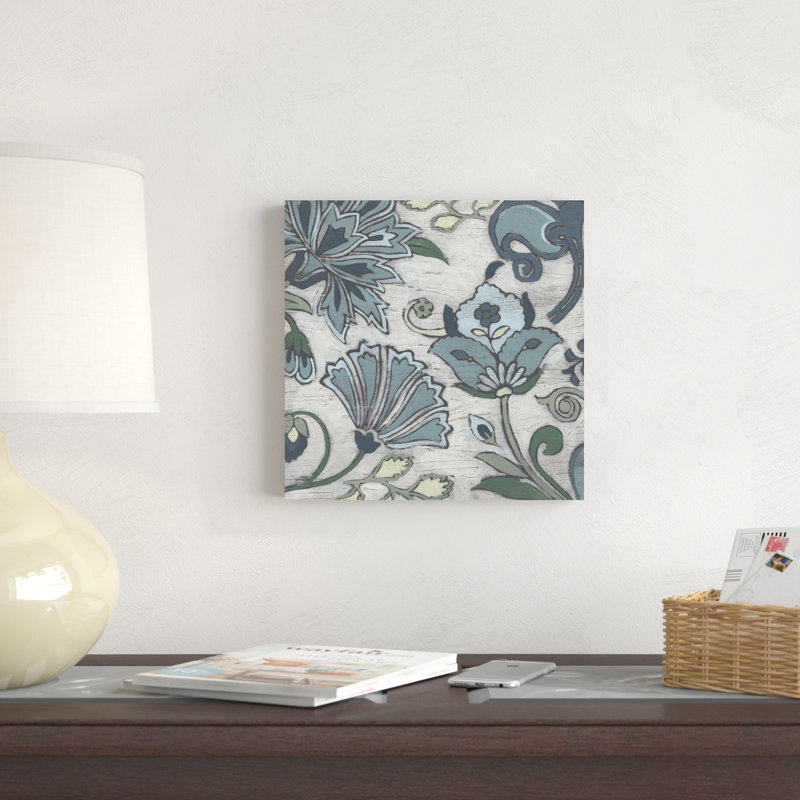 Blue Garden Chintz I, H 12 po x l 12 po