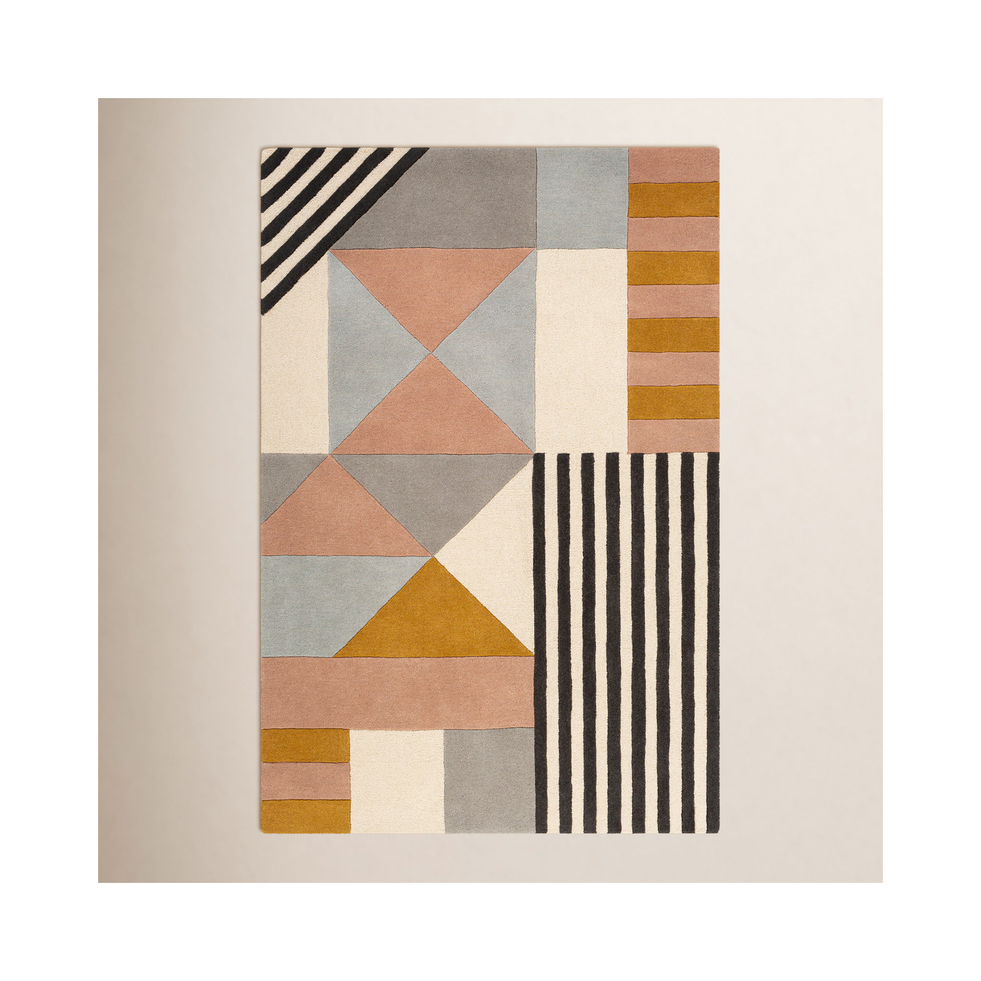 Laureate Handmade Wool Rug, Rectangle 6' x 9'