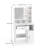 Vanity desk, Makeup Vanity with Mirror, Makeup Table with 1 Drawer, Makeup Vanity Table Set for Bedroom