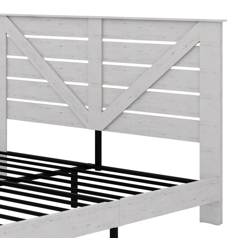 Tête de lit, tête de lit plateforme, grand rangement sous le lit, Blanc, Très grand