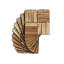 Carreaux de terrasse imbriqués, plancher d'extérieur carré en bois d'acacia 12 po x 12 po