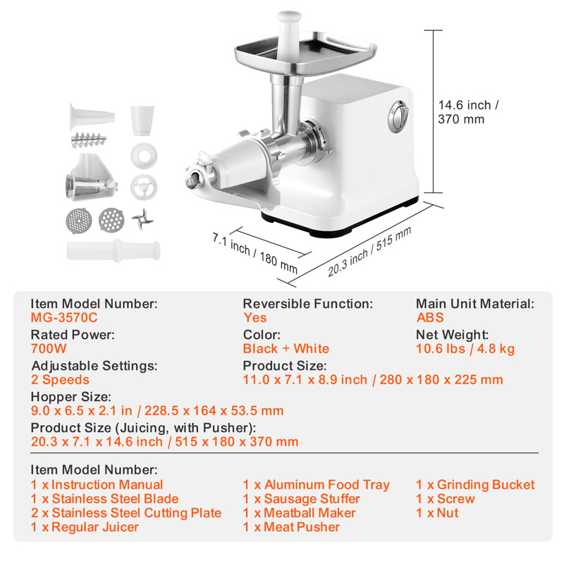 Passoire à tomates électrique, machine à sauce tomate 700 W, débit de 2,5 kg/min, broyeur à légumes avec moteur en cuivre pur et fonction marche arrière pour sauce tomate-fraise-myrtille.