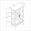 Vitrine lumineuse Cabinets, brun noyer, uni & amp; Bois composite, dossier en miroir, tablettes réglables | Traditionnel | Salon-1791286180