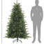Arbre artificiel, 1821 pointes, support pliable pour bureau de 6 pi avec charnières de Noël