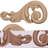 Swaying 4.13'' H x 9.13'' W x 0.75'' D Wood Onlay Scroll