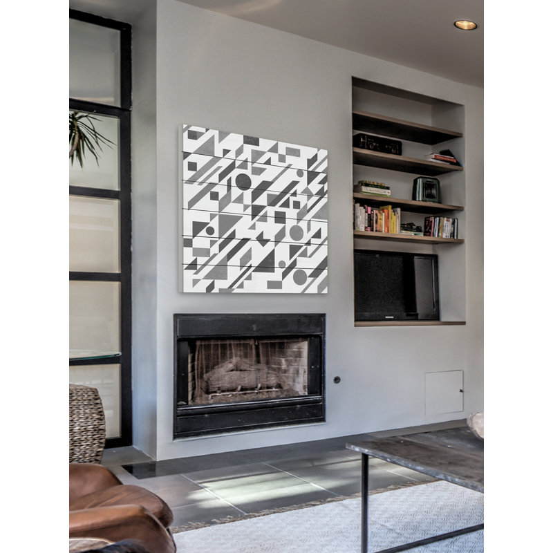 « native defabrication », reproduction d’art sur bois blanc, H 40 po x l 40 po x P 1,5 po