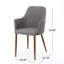 Chaise de salle à manger à soutien profilé avec tissu de haute qualité et structure en fer durable, parfaite pour les intérieurs modernes et élégants.-822452514-822452515