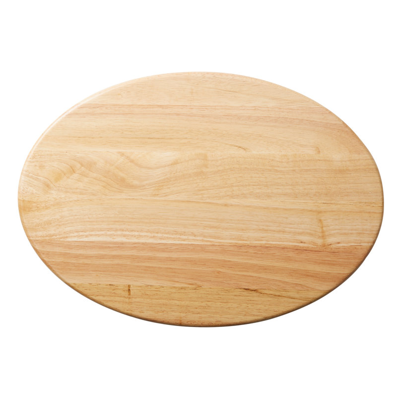 Parawood Oval Trencher Board with Built-in Trough, 20" x 14"