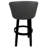 Sykes Swivel Counter Wood Bar Stool 26" Sykes - Vivian - Basin Beige - Black-1515784801-1515784815